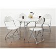 Gray Plastic Folding Chair 4 Pack by Office Star
