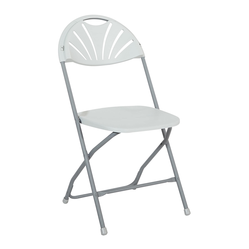 Gray Plastic Folding Chair 4 Pack by Office Star