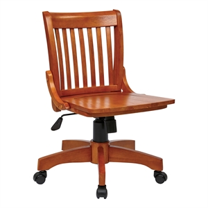 deluxe armless wood bankers office chair