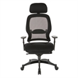 SPACE Deluxe Black Matrex Back Executive Office Chair with Mesh Seat