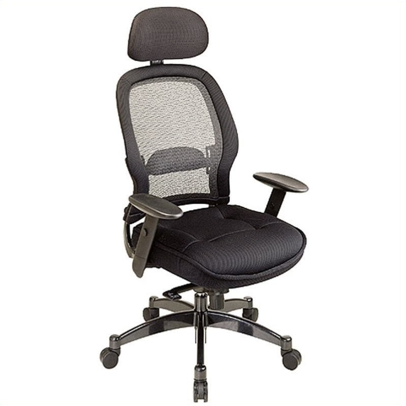 Office Star Big & Tall Double AirGrid Back and Black Mesh Seat Ergonomic  Chair - Everything For Offices