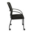 ProGrid Back Visitors Guest Chair in Coal Black