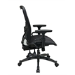 Professional Dual Function Ergonomics AirGrid Chair in Black Fabric