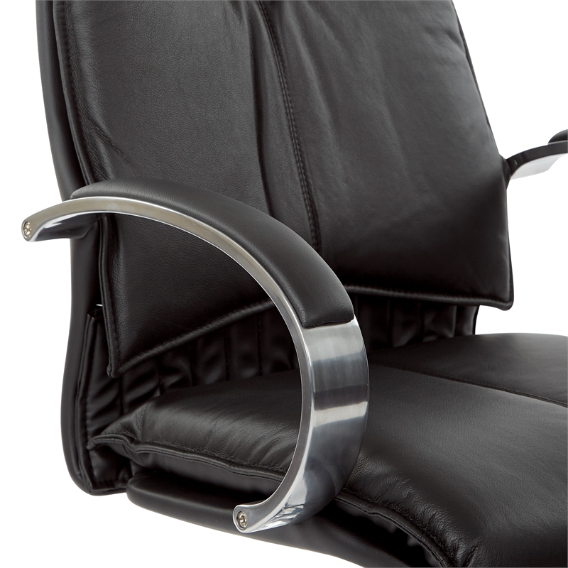 High Back Black Executive Leather Office Chair | Cymax Business