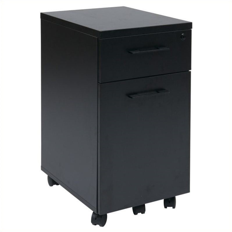 Office Star Prado Mobile Filing Cabinet With Hidden Drawer In