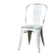 Metal Dining Chair in Antique White (Set of 2) - BRW29A2-AW