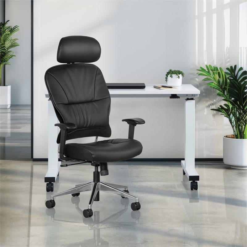 Black Bonded Leather Managers Chair by Office Star
