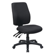 High Back Dual Function Ergonomic Office Chair in Coal Black