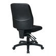 High Back Dual Function Ergonomic Office Chair in Coal Black
