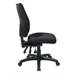 High Back Dual Function Ergonomic Office Chair in Coal Black