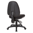 Office Star Dual Function Ergonomic Office Chair in Black Fabric