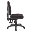 Office Star Dual Function Ergonomic Office Chair in Black Fabric