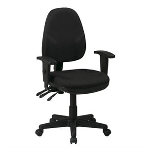 dual function ergonomic office chair in black