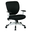 Office Star Pulsar Office Chair with Padded Mesh Seat and Back in Black Fabric