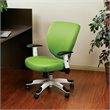 Office Star Pulsar Office Chair with Padded Mesh Seat and Back in Green Fabric