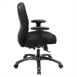 24 Hour Ergonomic Black Chair with 2-to-1 Synchro Tilt