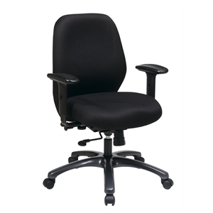 24 Hour Ergonomic Black Chair with 2-to-1 Synchro Tilt