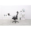 Professional Air Grid Back and Black Mesh Fabric Seat with Steel Finish Base