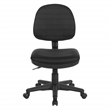 Black Fabric Sculptured Task Chair without Arms