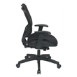 Unique Self Adjusting Ice SpaceFlex Black Fabric Back Managers Chair