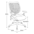 Unique Self Adjusting Ice SpaceFlex Black Fabric Back Managers Chair
