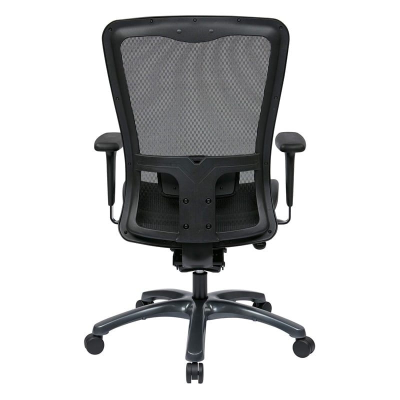 Office Star ProGrid High Back Office Chair in Black Fabric