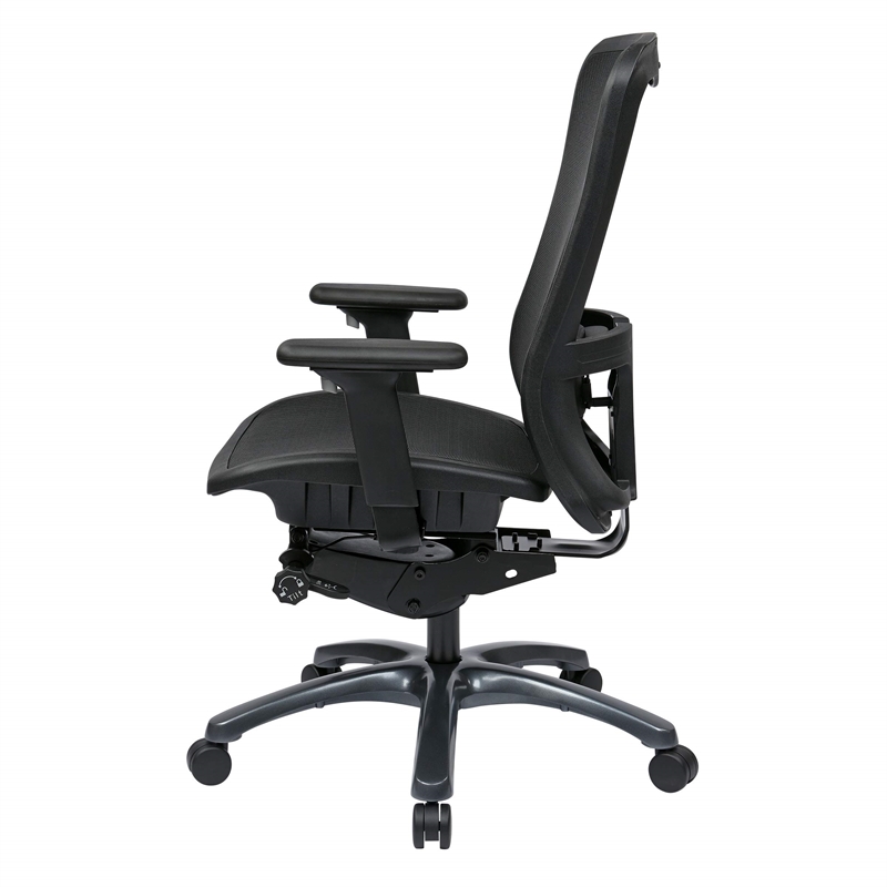 Office Star ProGrid High Back Office Chair in Black Fabric