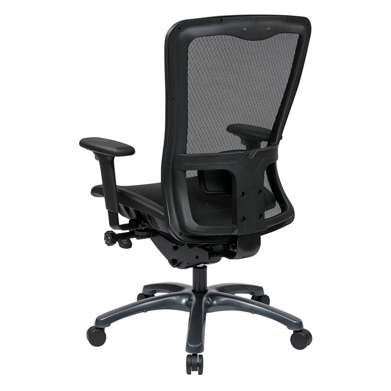 Office Star ProGrid High Back Office Chair in Black Fabric