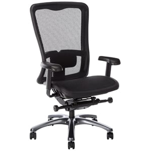 Office Star ProGrid High Back Office Chair in Black Fabric