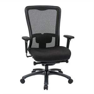 ProGrid High Back Office Chair in Coal Black Fabric