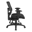 Ergonomic Task Office Chair with ProGrid Back in Coal Black Fabric