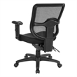 Ergonomic Task Office Chair with ProGrid Back in Coal Black Fabric