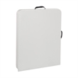 6 foot Resin Multi Purpose Center Light Gray Fold Table with Wheels
