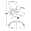 Screen Back and Bonded Leather Seat Managers Chair in Espresso