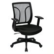 Black Screen Mesh Back and Fabric Seat with Height Adjustable Arms
