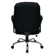 Executive Big Man Office Chair in Black Mesh Fabric