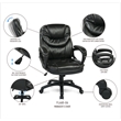 Black Faux Leather Managers Chair by Office Star