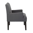 Main Street Guest Chair in Woven Charcoal Gray Fabric
