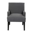 Main Street Guest Chair in Woven Charcoal Gray Fabric
