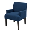 Main Street Guest Chair in Woven Indigo Blue Fabric