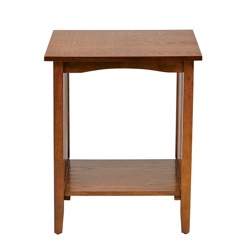 Sierra Side Table in Ash Brown Finish by OSP Home Furnishings
