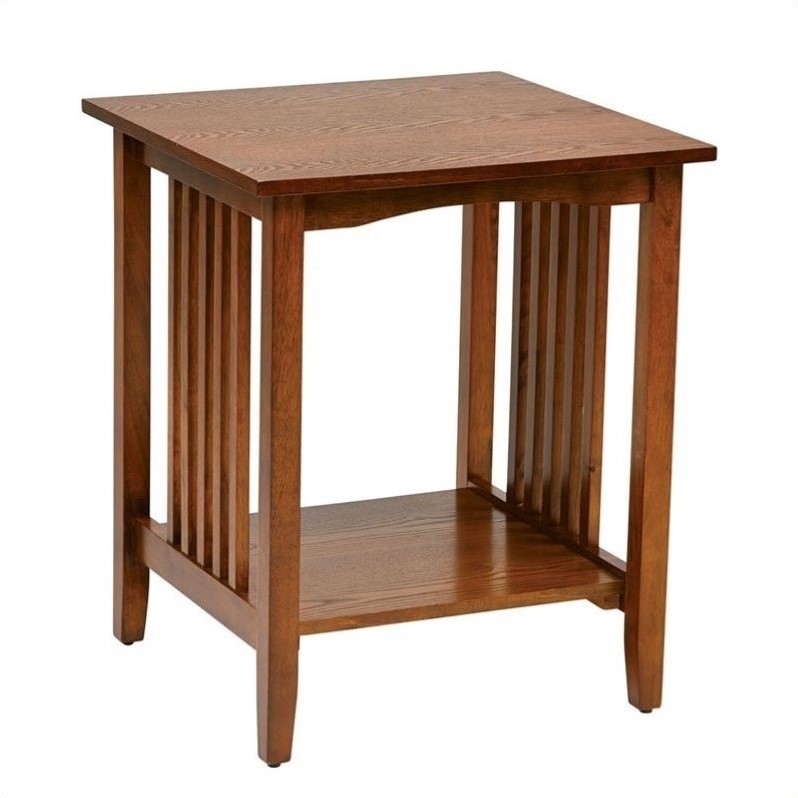 Sierra Side Table in Ash Brown Finish by OSP Home Furnishings