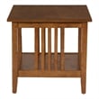 Sierra Mission End Table In Ash Brown Finish Engineered Wood