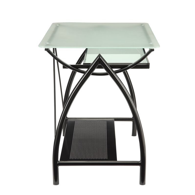 Newport Computer Desk with Black Powder Coated Steel Frame