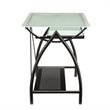Newport Computer Desk with Black Powder Coated Steel Frame