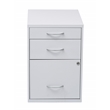22 in Pencil Box Storage File Metal Cabinet in White Finish