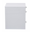 22 in Pencil Box Storage File Metal Cabinet in White Finish