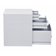 22 in Pencil Box Storage File Metal Cabinet in White Finish