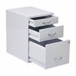 22 in Pencil Box Storage File Metal Cabinet in White Finish