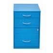 22 in Pencil Box Storage Metal File Cabinet in Blue Finish